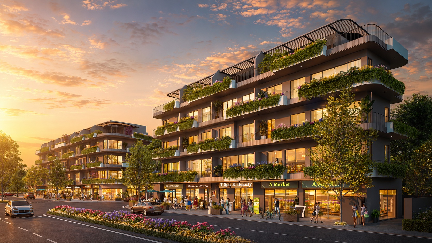 phối cảnh liền kề Vinhomes King Park